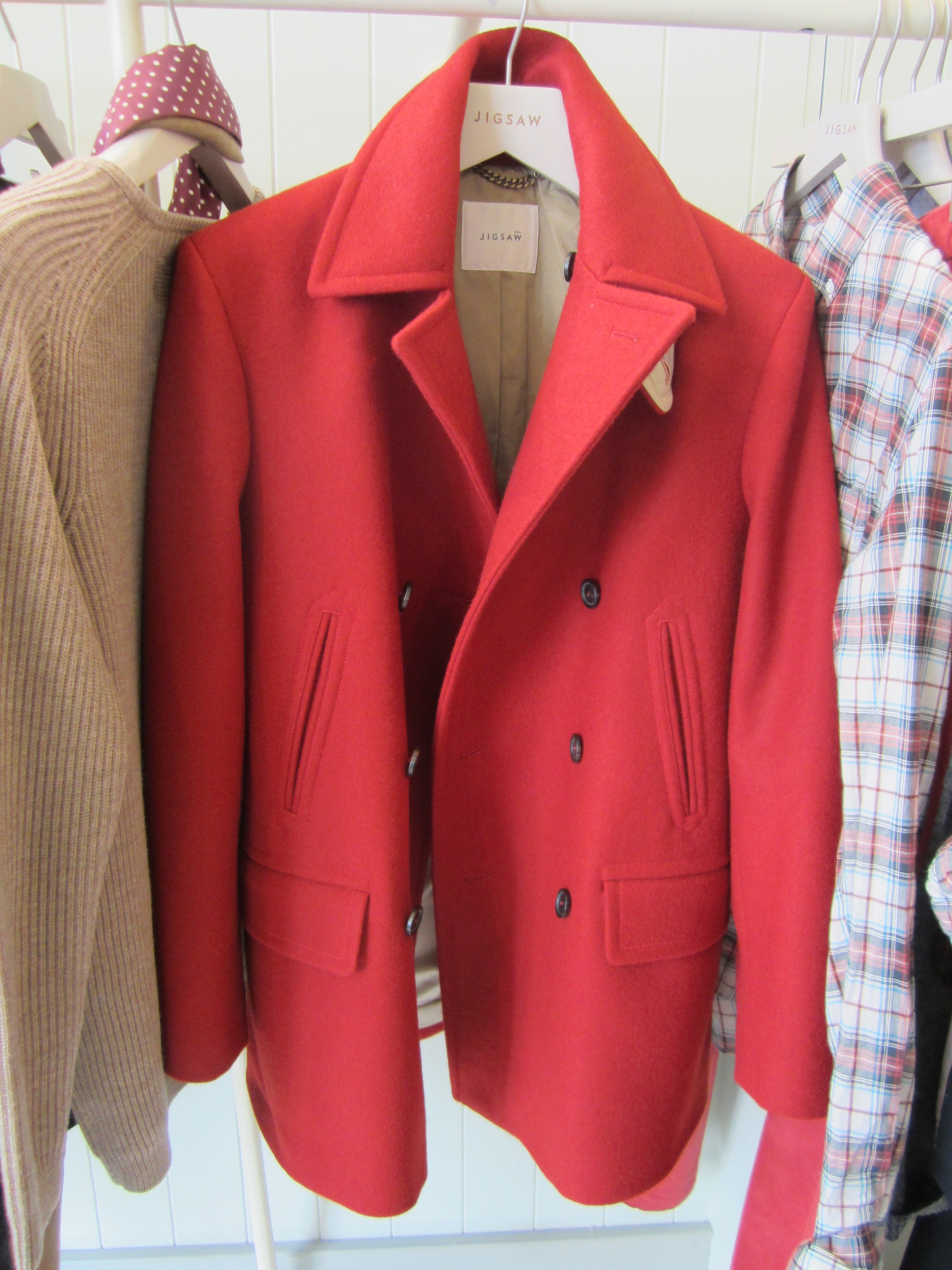 jigsaw red coat