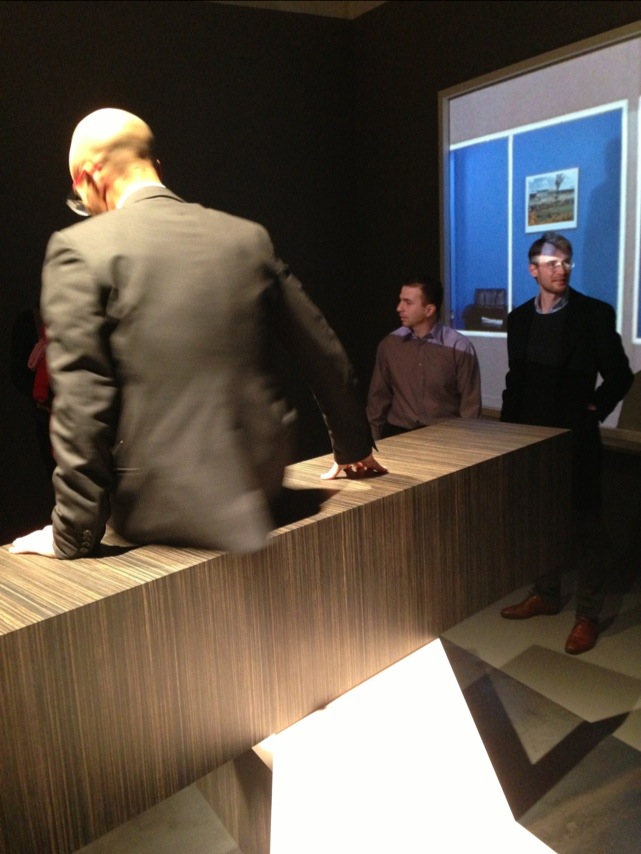 Close up with all the knobs and slidey bits of Rem Koolhaas/OMA's furniture for Knoll Charlie