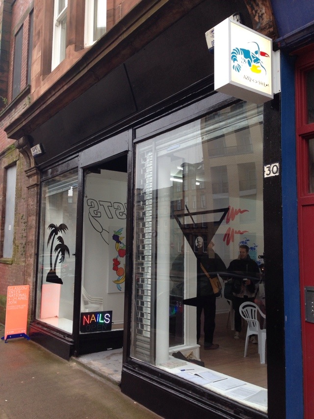 Obsessed with Alastair Frost's nail bar show in Glasgow. It's a show. In a nail bar. Literally